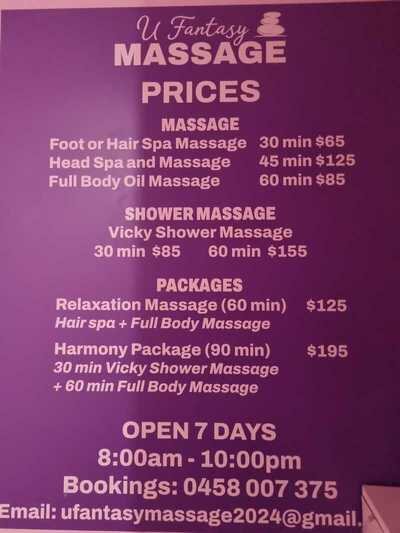 U Fantasy Massage - Erotic Massage, Coolbinia WA