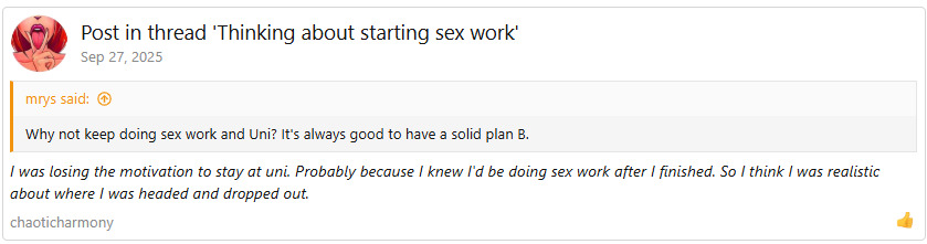 Thinking About Starting Sex Work - Original TalkinSex Thread