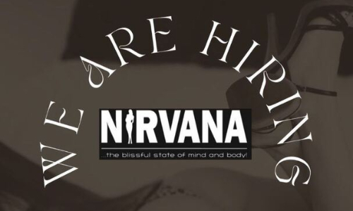 Nirvana logo "We are hiring"